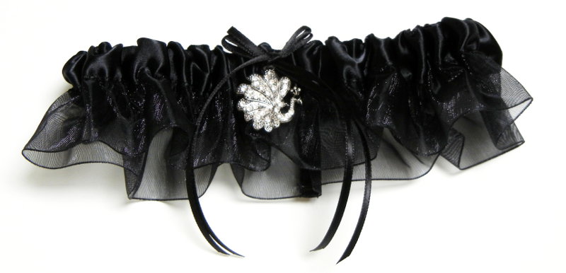 Garter with Peacock Charm